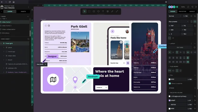 设计师与开发者通过Figma到Flutter桥梁协作的视觉表示