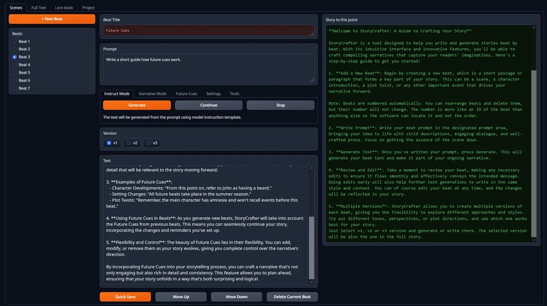 WriteinaClick工具生成流畅叙事内容的演示