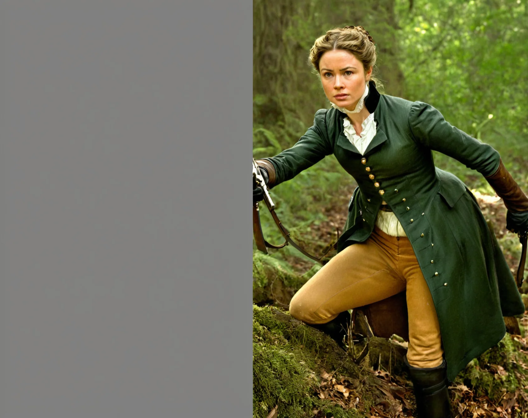 Diffusers AI扩图工具扩展图像添加森林背景示例